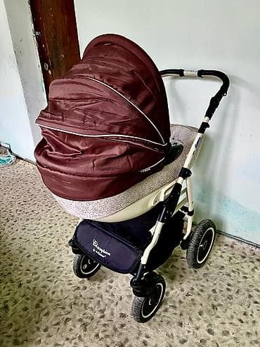 Коляски: Коляска, Другой бренд, цвет - Коричневый, Б/у — 3