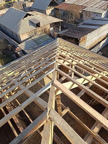 Кызматтар: Кровельные и каркасные работы под ключ - Монтаж деревянных — 6