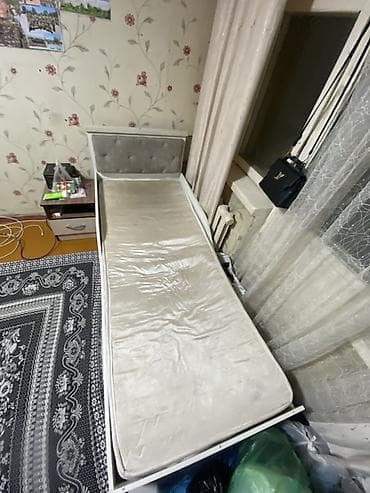 Оңдоп-түзөө жана курулуш: Бир кишилик керебет, Матрасы бар, узуну - 195 см — 3