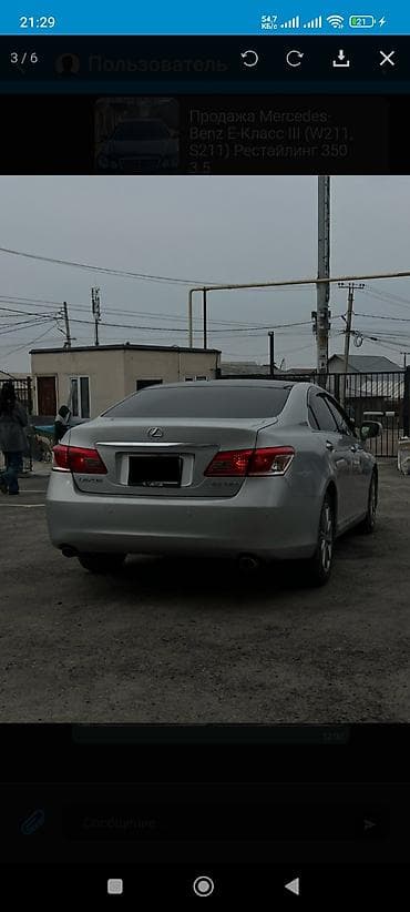 lexus es 2006: Lexus ES: 2010 г., 3.5 л, Автомат, Бензин, Седан — 3