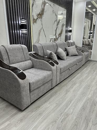 third edition solution: Комплект мягкой мебели, Новый, В рассрочку, Бесплатная доставка, цвет - Серый — 6