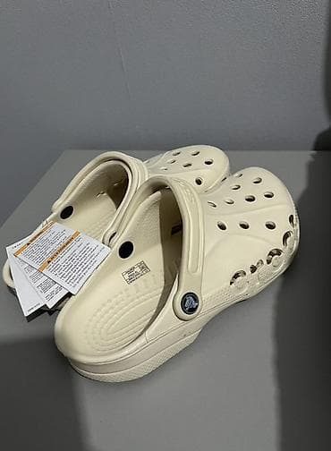 Сабо: Сабо, 37.5, Crocs, Новый, цвет - Бежевый — 2