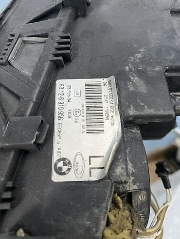 e46 bmw: Передняя левая фара BMW 2004 г., Оригинал — 3