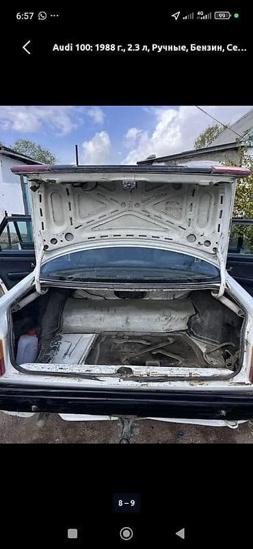 Audi 100: 1988 г., 2.3 л, Механика, Бензин, Седан