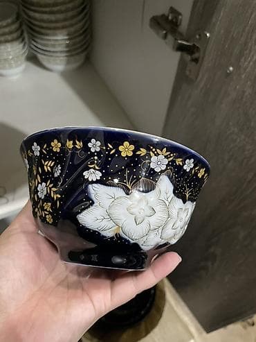 Кухонные принадлежности: Продам Набор фарфоровых пиал и тарелок рельефным краем - Материал — 2