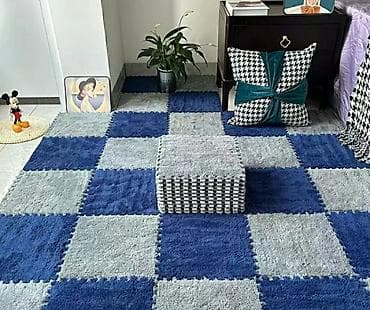 Скупка ковров: Модульное ковровое покрытие из мягких ворсистых плиток. - Тип — 1