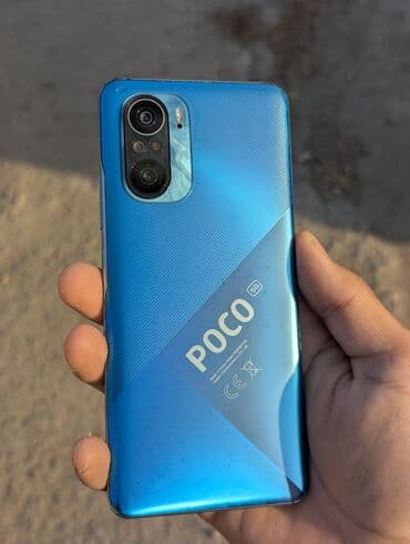 я ищу телефон: Poco F3, Б/у, 128 ГБ, цвет - Голубой, 2 SIM — 1