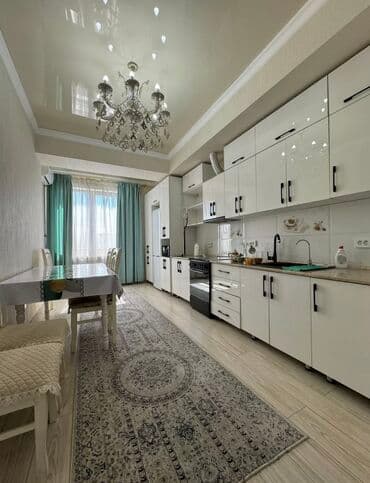 бишкек аренда квартира долгасрочный: 4 комнаты, Агентство недвижимости, Без подселения, С мебелью полностью — 2