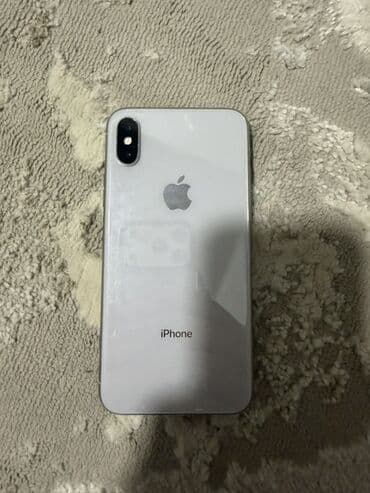 ноутбук бу бишкек: IPhone X, 64 ГБ, Серебристый — 2