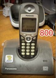 телфонлар: Стационарный телефон Беспроводной, Регулировка уровня громкости, Автоответчик, Дисплей — 7