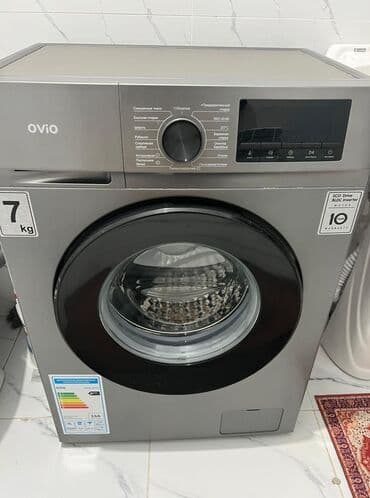 Стиральная машина Ovio, фронтальная загрузка, стальной цвет. Основные at lalafo.kg Стиральная машина Ovio, фронтальная загрузка, стальной цвет. Основные