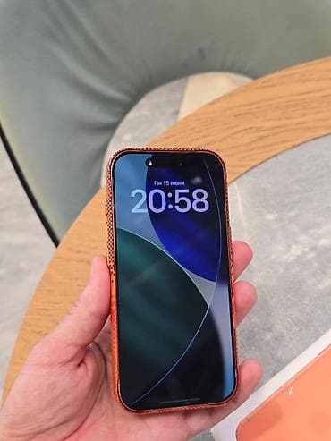 second tech: IPhone 17 Pro, Б/у, 256 ГБ, Оранжевый, Защитное стекло, Чехол, Коробка, 100 % — 10
