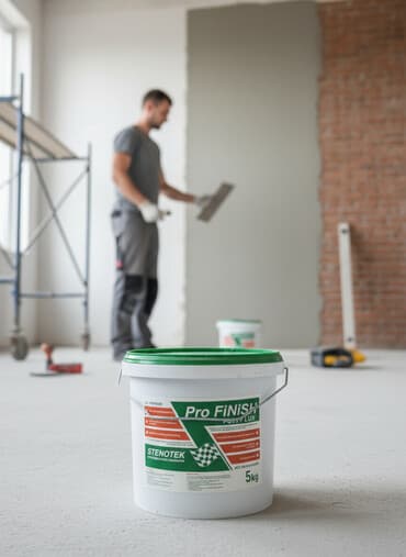 отделка обои: Шпаклевка Pro Finish Putty Lux от Stenotek в ведре весом 5 кг — 1