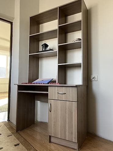 закаленное стекло бишкек цена: Компьютерный стол, Б/у, С полками — 2