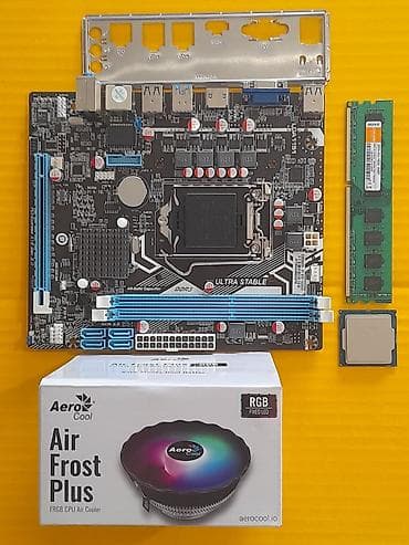 intel i3: Материнская плата, Б/у, AFOX, LGA1151 v2, Micro-ATX, Для ПК — 1