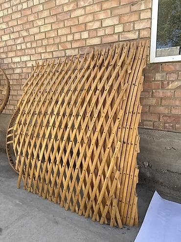 Деревянные решётчатые стены (кереге) для юрты - Традиционные секции