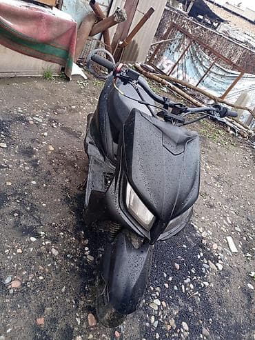 мопед спортивный: Скутер (бензиновый), матовый черный цвет. Особенности: - Агрессивный — 3