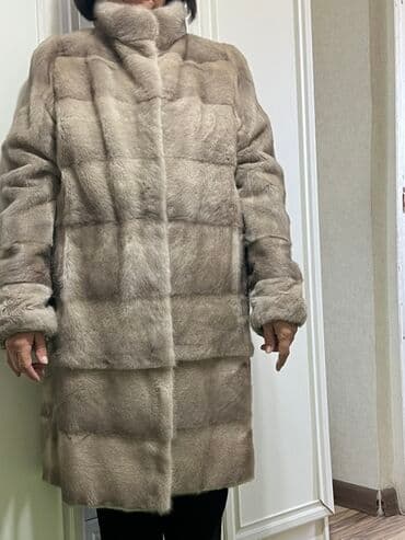 прокат мужских костюмов [возьми на прокат] бишкек фото: Шуба из норки, натуральный мех, оттенок светлый беж/тауп. - Длина — 2