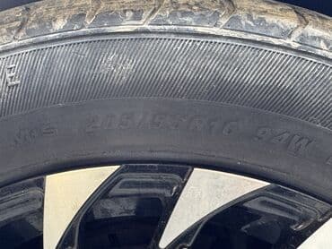 шины на ауди: Литые Диски R 16 AMG, Комплект, отверстий - 8, Б/у — 2