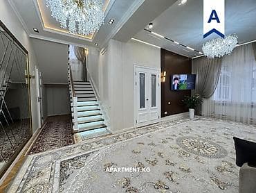 дом арча бешик квартира: 220 м², 5 бөлмө, Брондолгон эшиктер, Евроремонт, Забор, тосулган — 1