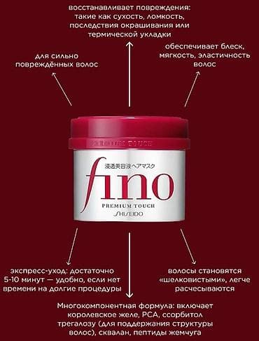 Швейные машины: Набор для интенсивного ухода за волосами Fino Premium Touch Состав — 2