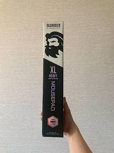 Ноутбуки: Игровой новый коврик белого цвета от Glorious. XL Heavy. Размеры — 1