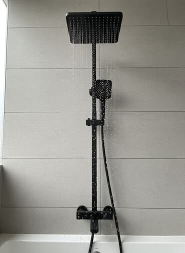 бак на душ: Смеситель для ванны и душа, Тропический душ, Установка: Наружный монтаж, Материал: Нержавейка, Функции: Без функций — 1