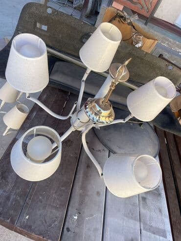 лампа для студии: Потолочная люстра на 6 плафонов - Тип: подвесная люстра - Количество — 2