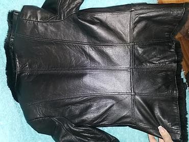 Мужская обувь: Куртка кожа натуральная, мех натуральный внутри кролик, воротник — 7