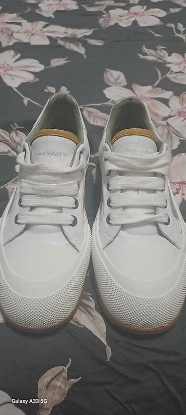 кеди: Кроссовки, 39, Alexander McQueen, Новый, цвет - Белый, Платная доставка, Самовывоз — 1