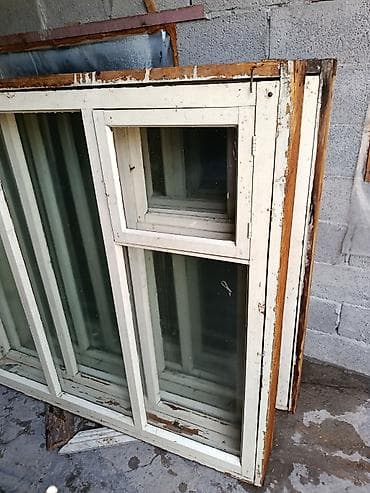 стекло куплю: Деревянный оконный блок со стеклопакетами 150х160 четыре штуки — 2