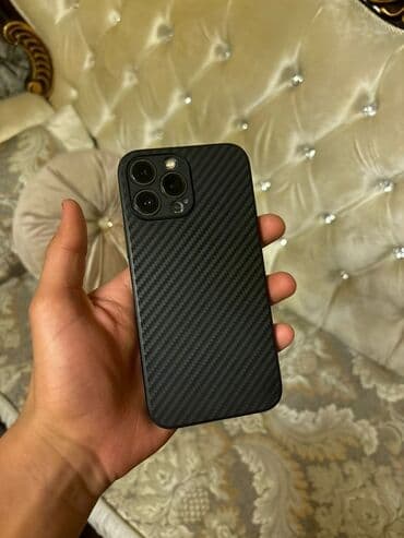 IPhone 13 Pro Max, Б/у, 256 ГБ, Голубой, Чехол, 77 %