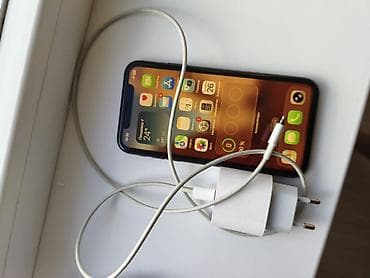 IPhone 11, Б/у, 64 ГБ, Black Titanium, Зарядное устройство, Чехол, Кабель, 88 % — 1