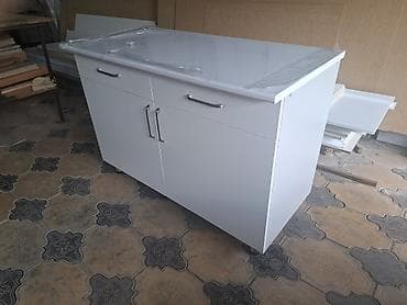 Тумба для кухни, Новый, Без мойки, Напольная, Самовывоз, Платная доставка, цвет - Белый — 3