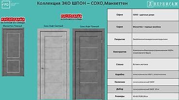 solutions upper: Межкомнатные двери VFD — коллекция ЭКО ШПОН: СОХО и Манхеттен Модели — 1