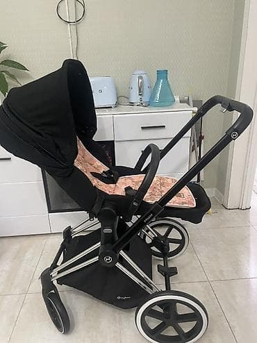 Коляскалар: Балдар арабасы, Cybex, түсү - Кара, Колдонулган, Өзү алып кетүү — 6