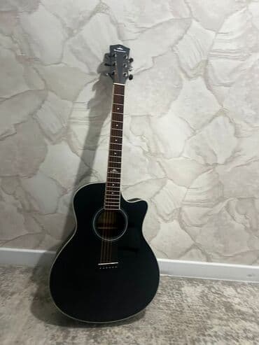 Гитары: Акустическая гитара 41" с вырезом (cutaway), цвет — матовый черный — 2