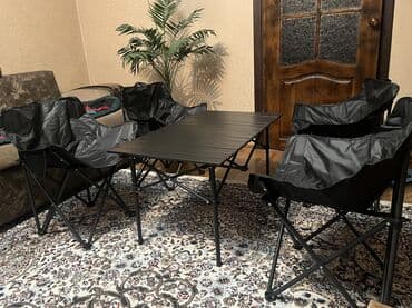 столы с регулируемой высотой: Набор складной мебели для пикника/кемпинга Состав: - Стол складной — 1