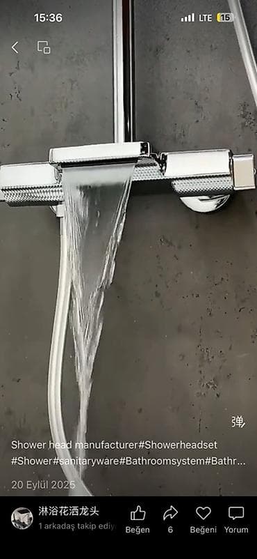 душ на улицу: Гибкий шланг, Глянцевое, Серебристый — 1