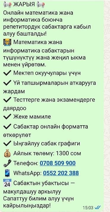 репетитор по python: Математика — 1