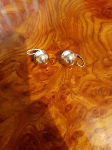 свадебные платья для покрытых: Сережки,серебро с позолотом — 4