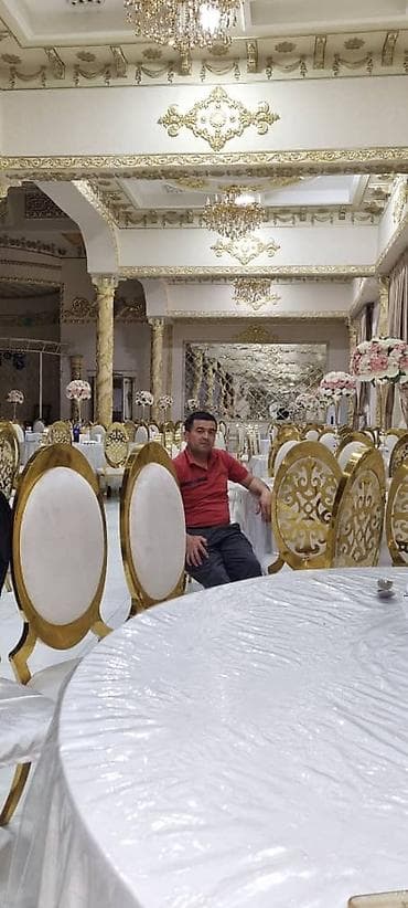 дом для торжества: Аренда банкетного зала для торжеств - Парадный зал с бело‑золотым — 7