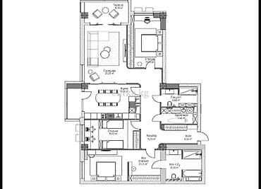 Новостройки от застройщика: Строится, Элитка, 2 комнаты, 86 м² — 3