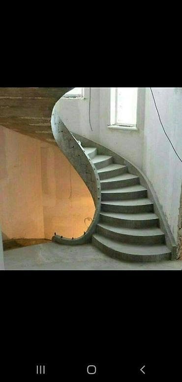 Бетонная лестница Для дома, Бесплатный замер, Форма лестницы: Винтовая, Стиль: Хайтек — 8