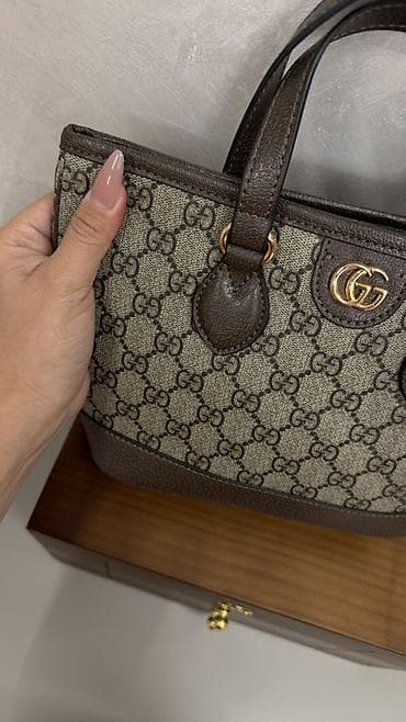 gucci: Классическая сумка, Gucci, Материал: Комбинированный материал, Жёсткая конструкция, Женские — 2
