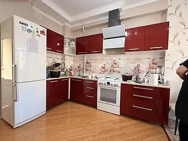 Кухонный гарнитур, Б/у, цвет - Красный, МДФ, Самовывоз at lalafo.kg Кухонный гарнитур, Б/у, цвет - Красный, МДФ, Самовывоз