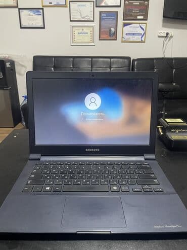 обмен ноутбука на новый: Ноутбук, Samsung, 4 ГБ ОЗУ, 14 ", Б/у, Для несложных задач, память NVMe SSD — 1