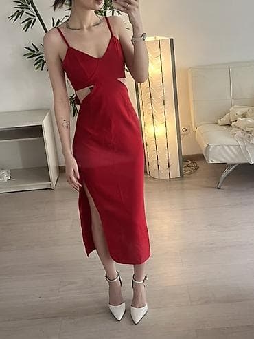 Вечернее платье, Коктейльное, Без рукавов, Открытая спина, S, M