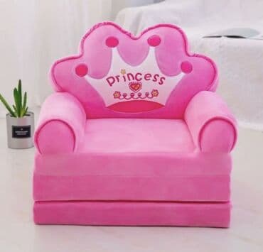 ✨ Детский мягкий диванчик для девочек ✨ Нежный розовый дизайн с милой