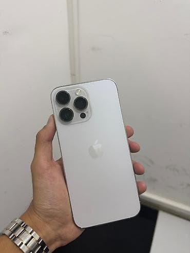 IPhone 14 Pro Max, Б/у, 512 ГБ, Белый, Защитное стекло, Чехол, 95 %